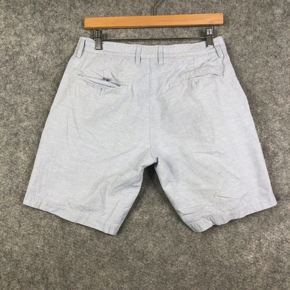 Rodd & Gunn Custom Fit Shorts Men's Size 30 Blue Striped Preppy Golf Casual - Picture 6 of 10